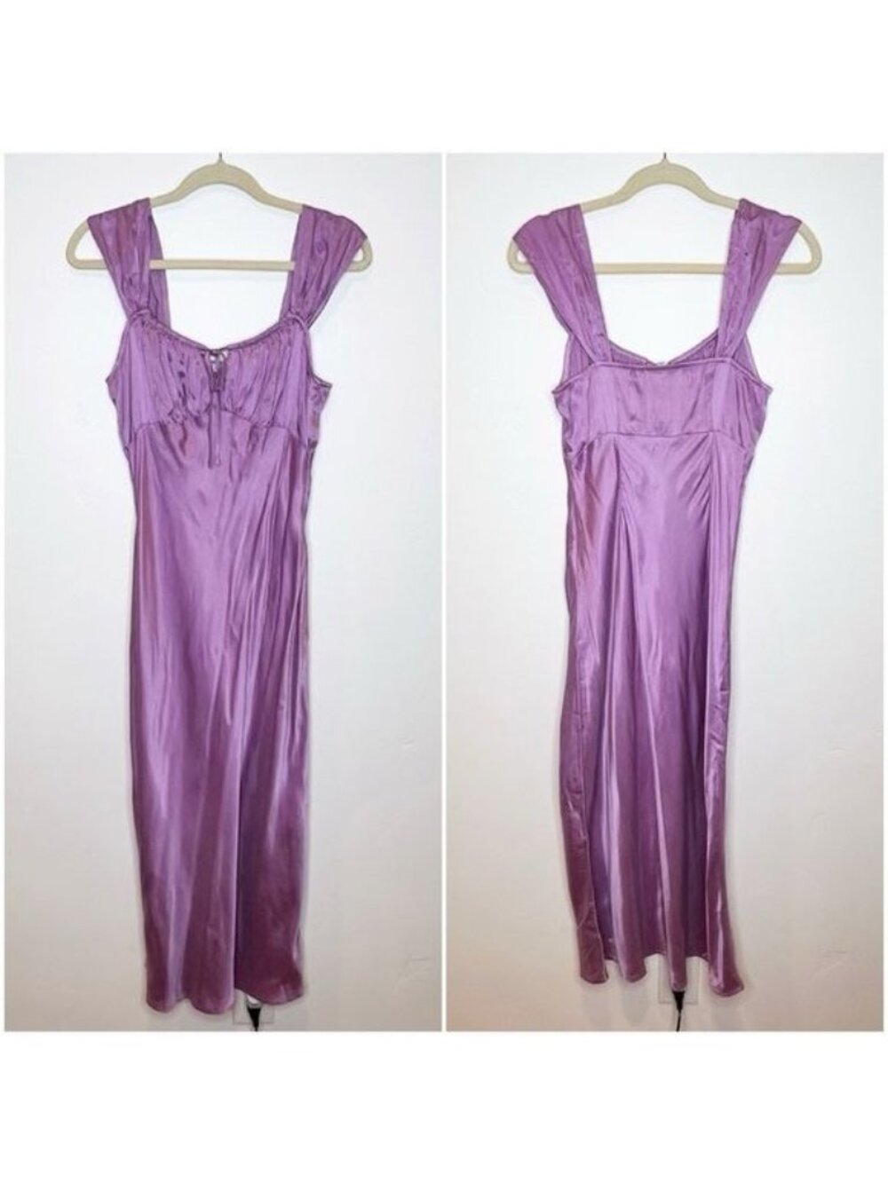 NWT Madewell Square Neck Midi Dress in Lilac, Size 4
